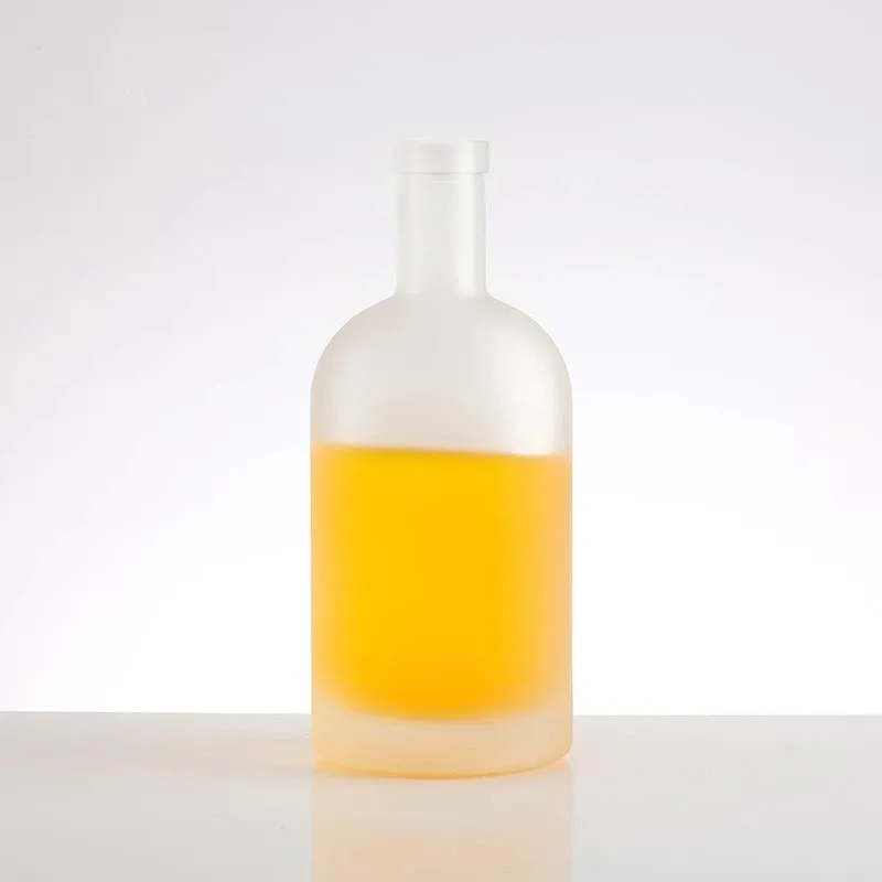 Sandblasted Glass Bottle 750ml price