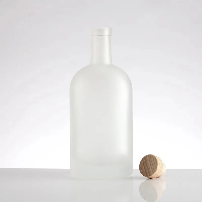 Sandblasted Glass Bottle 750ml suppliers